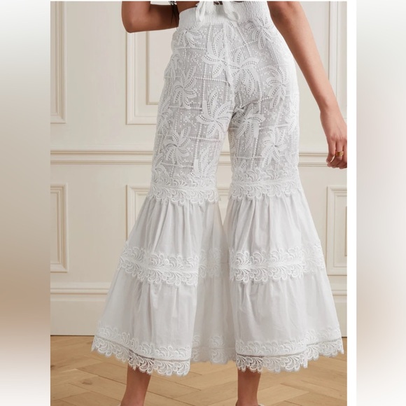 WAIMARI Lace Embroidered Flare Pants - Picture 4 of 15